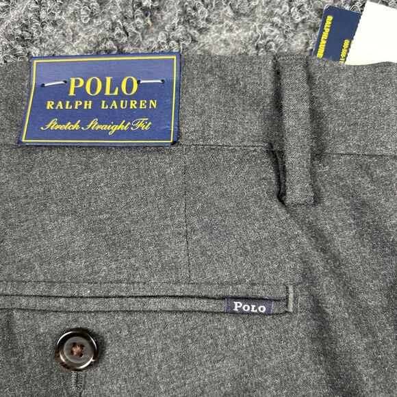 Polo Ralph Lauren Pants Men’s 36x32 Stretch Straight Fit Heather Gray NEW - Picture 9 of 9